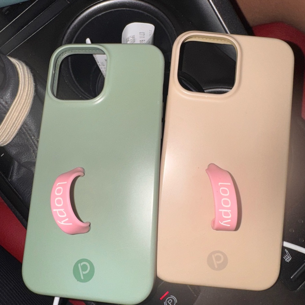 Loopy Case Dual-Tone Phone Cases - Sage and Beige